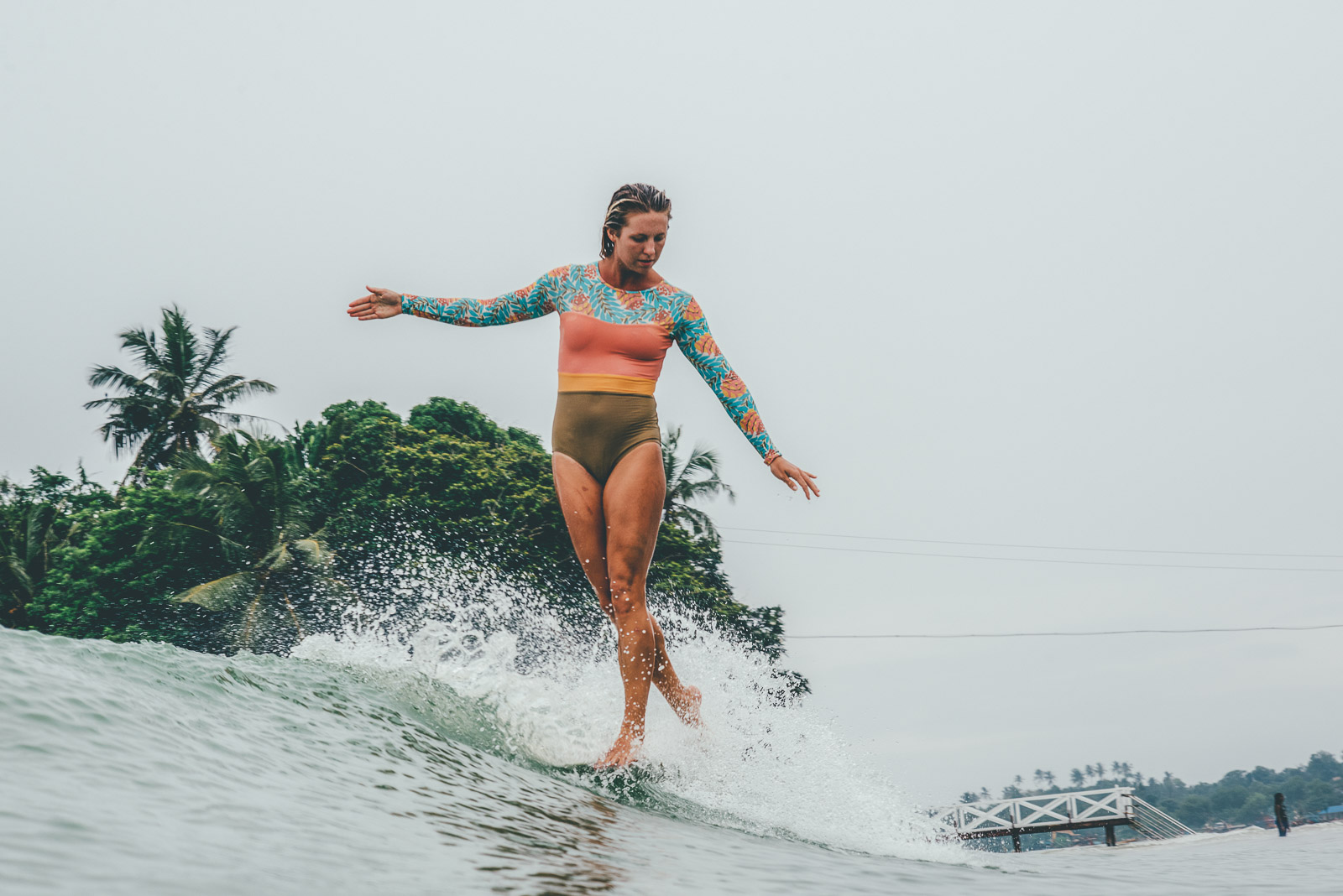 Karson sliding in Weligama